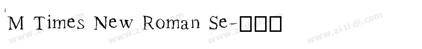 M Times New Roman Se字体转换 M Times New Roman Se字体转换